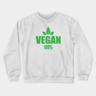 Vegan 100% Crewneck Sweatshirt